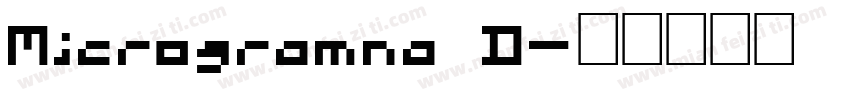 Microgramna D字体转换